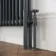 Athens Anthracite Double Column Horizontal Traditional Radiator 600x1415mm