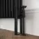 Athens Matt Black Triple Column Horizontal Traditional Radiator 600x1190mm
