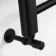Barcelona Matt Black Straight Heated Towel Rail 1600x500mm