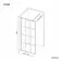 Munich Matt Black Grid Easy Clean 8mm Wet Room Shower Glass Panel 1200mm