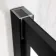 Hamburg Matt Black Easy Clean 8mm Sliding Shower Door 1100mm - Easy Fix Feature
