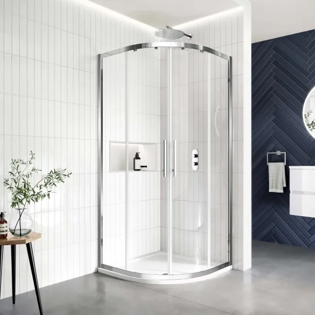 Hamburg Easy Clean 8mm Quadrant Shower Enclosure 900x900mm - Easy Fix Feature