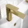 Lune Brushed Brass Basin Mixer Tap