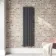 Faro Anthracite Double Flat Panel Vertical Radiator 1600x420mm