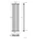 Athens White Triple Column Vertical Traditional Radiator 1800x470mm