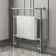 Gibraltar Extra Large White Traditional Heated Towel Radiator (With Overhanging Rail)