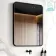 Olivia Black Framed Rectangular Bathroom Mirror 800x600mm