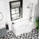 P Shaped 1500 Shower Bath with Front Panel & 6mm Easy Clean Screen with Rail - Right Handed