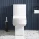 Portland Fully Back to Wall Close Coupled Toilet With Soft Close Slim Seat