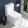 Portland Fully Back to Wall Close Coupled Toilet With Soft Close Slim Seat