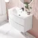 Bali Gloss White Wall Hung Basin Drawer Vanity 800mm