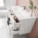 Bali Gloss White Wall Hung Basin Drawer Vanity 1000mm