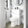 Ohio Gloss White 2-In-1 Combined Wash Basin & Denver Toilet 500mm