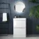 Corsica Gloss White Basin Drawer Vanity 600mm