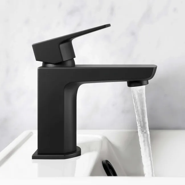 Soar Matt Black Cloakroom Basin Mixer Tap