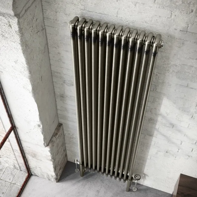Athens Raw Metal Triple Column Vertical Traditional Radiator 1800x560mm