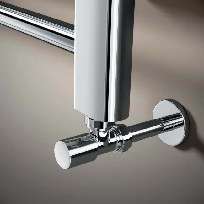 Barcelona Chrome Straight Heated Towel Rail 800x500mm