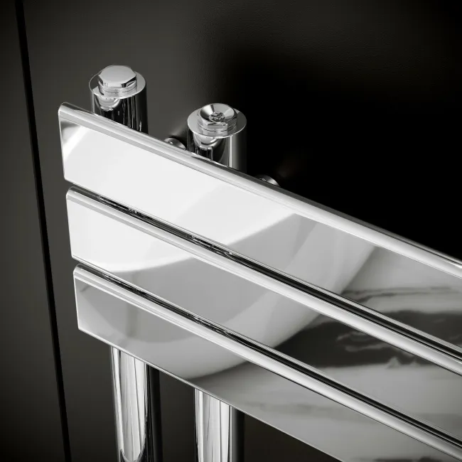 Seville Chrome Designer Flat Panel Heated Towel Rail 1600x450mm