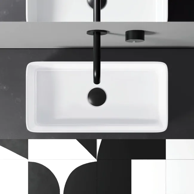 Cleveland Rectangular Counter Top Basin 465mm