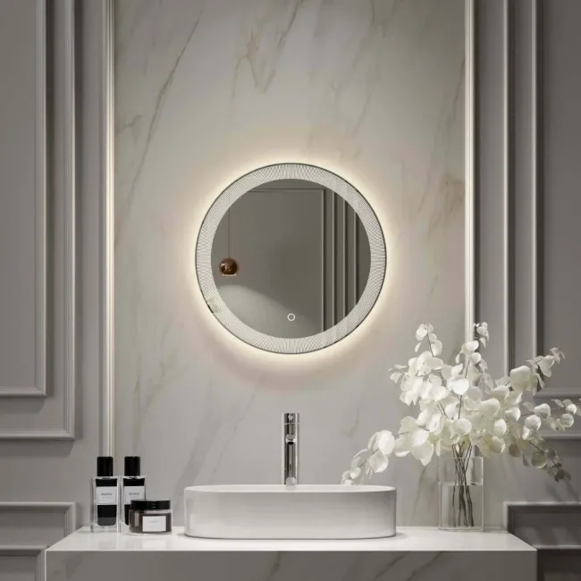 Blake Round Illuminated LED Mirror 500mm
