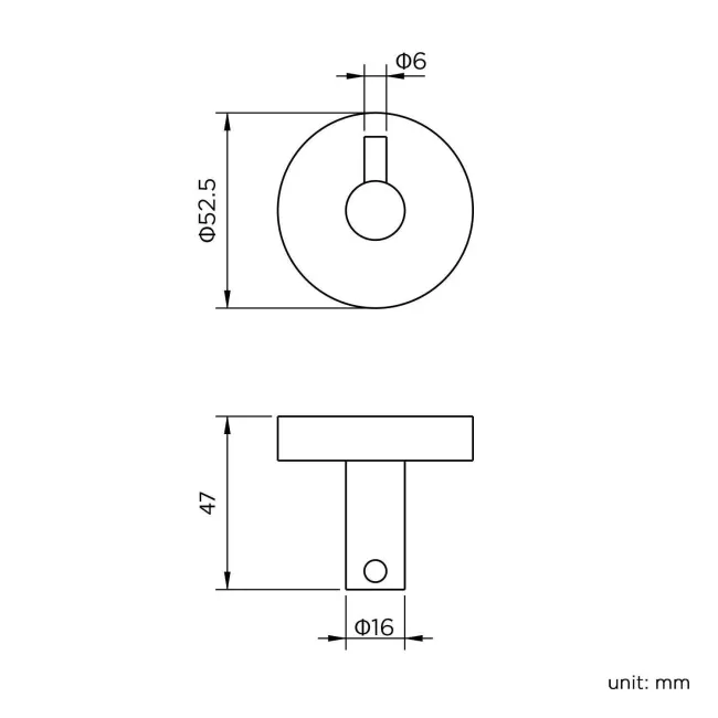 Sofia Matt Black Robe Hook