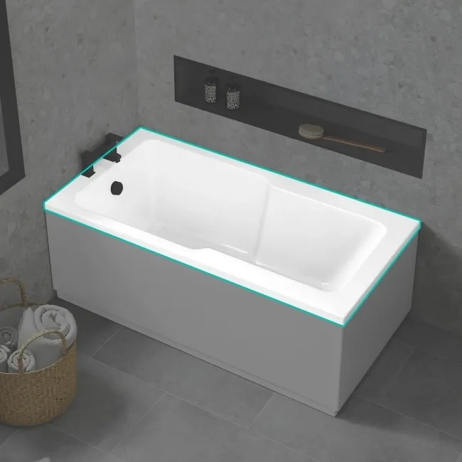 Dover 1600x750 Keyhole Single Ended Bath