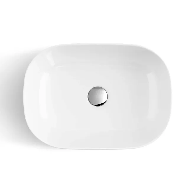 Bermuda Chalk White Vanity with Marble Top & Curved Counter Top Basin 800mm