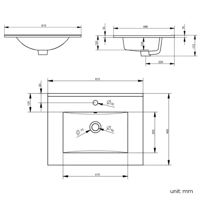 Milos Cotton White Combination Vanity Basin and Houston Toilet 1100mm - Chrome Handles