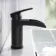 Eden Matt Black Waterfall Basin Mixer Tap