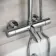 Ballina Round Chrome Thermostatic Bath Filler Shower Set