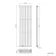Faro White Double Flat Panel Vertical Radiator 1800x560mm