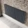 Faro Anthracite Double Flat Panel Horizontal Radiator 600x1190mm