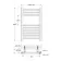 Barcelona Chrome Straight Heated Towel Rail 650x400mm