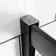 London Matt Black 6mm Offset Quadrant Shower Enclosure 1200x800mm