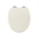 Hudson Traditional Chalk White Wooden Soft Close Toilet Seat
