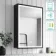 Mia Black Framed Illuminated LED Mirror Cabinet With BLUETOOTH Speaker 710x500mm