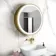 Mollie Matt Brass Round Illuminated LED Mirror Cabinet 600mm
