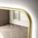 Olivia Brushed Brass Backlit llluminated LED Mirror 600x1000mm