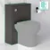 Elba Graphite Grey Slimline Back To Wall Toilet Unit 500mm
