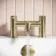 Trent Brushed Brass Basin & Bath Mixer Tap Set