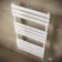 Santorini Electric White Flat Panel Heated Towel Rail 1200x600mm