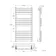 Santorini Electric White Flat Panel Heated Towel Rail 1200x600mm