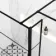 Munich Matt Black Grid 8mm Walk In Shower Enclosure 1000mm & 700mm Glass with Pivotal Return Panel