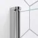 Stafford 1500x700 Round Shower Bath & 6mm Easy Clean Screen with Rail
