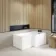 L Shaped 1500 Bath with Front Panel - Right Handed