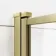 Hereford 1800x800 Square Shower Bath & 6mm Easy Clean Brushed Brass Framed Bath Screen