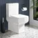 Portland Fully Back to Wall Close Coupled Toilet With Soft Close Seat