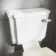 Hudson Traditional Close Coupled Toilet With Chalk White Wooden Seat