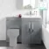 Avon Stone Grey Basin Vanity and Back To Wall Unit 1100mm