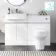 Foster Gloss White Combination Vanity Basin and Denver Toilet 1200mm